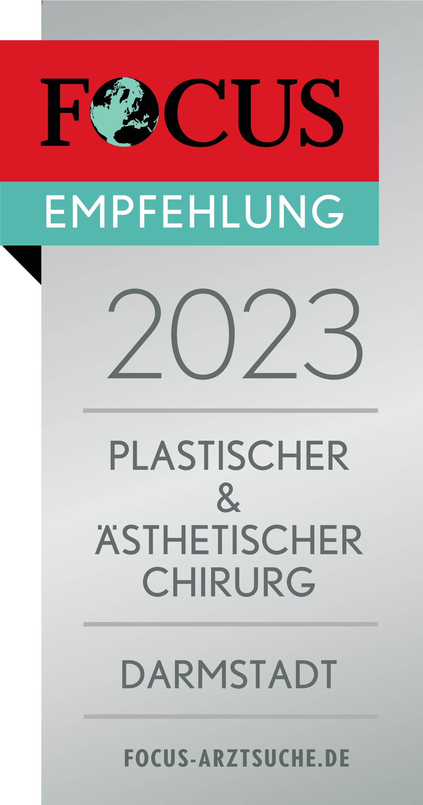 Focus Empfehlung 2023 - Plastischer & Ästhetischer Chirurg - Darmstadt